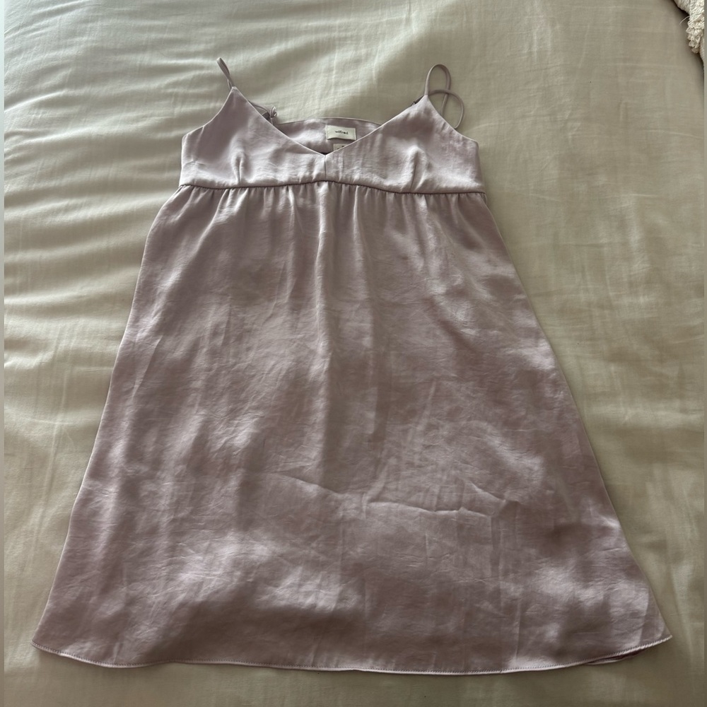 Aritzia lavender mini dress